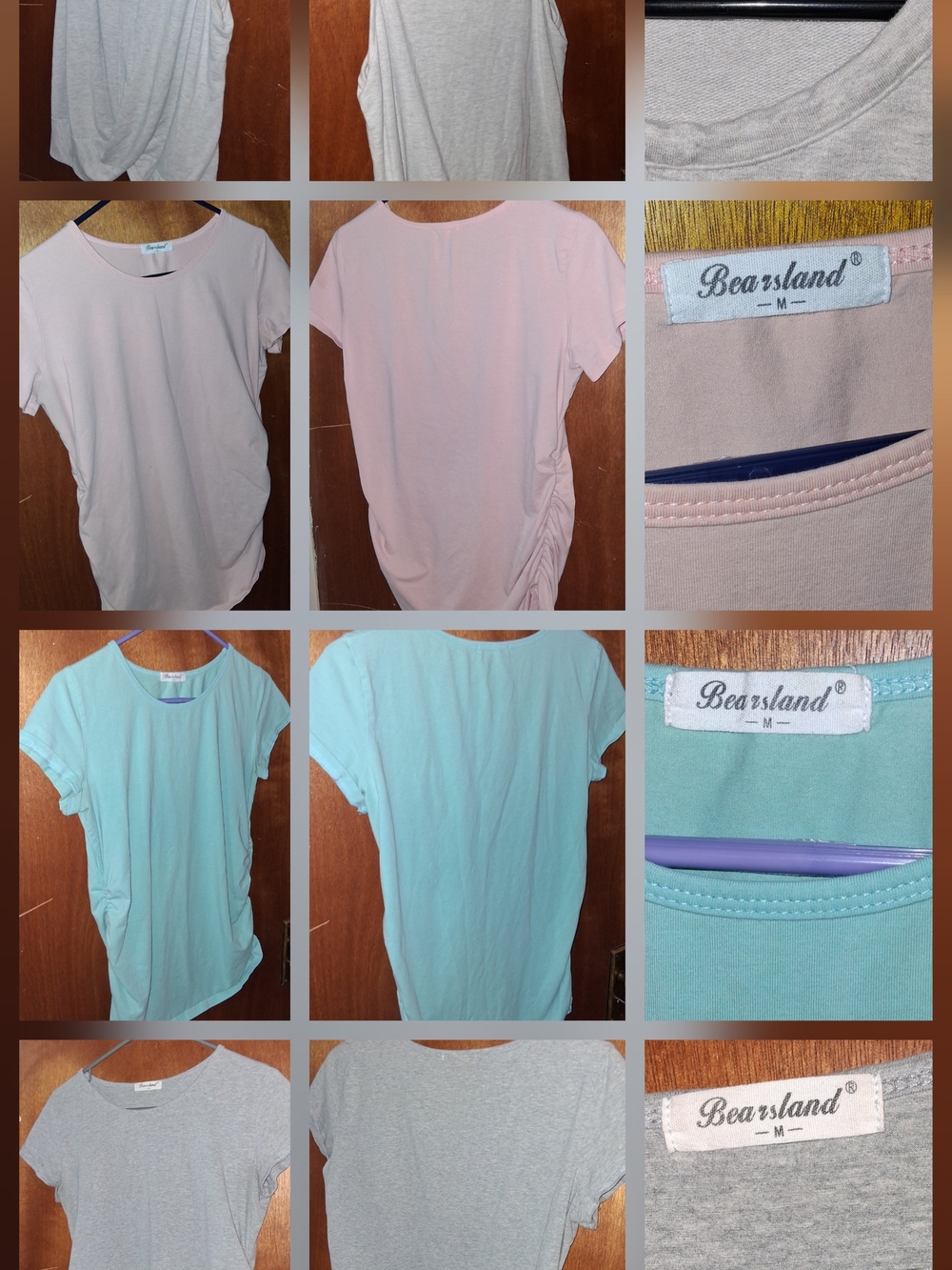 Bearsland & Ethereal Co. Maternity Ruched Tee & Tank Bundle - 4 Pack Size